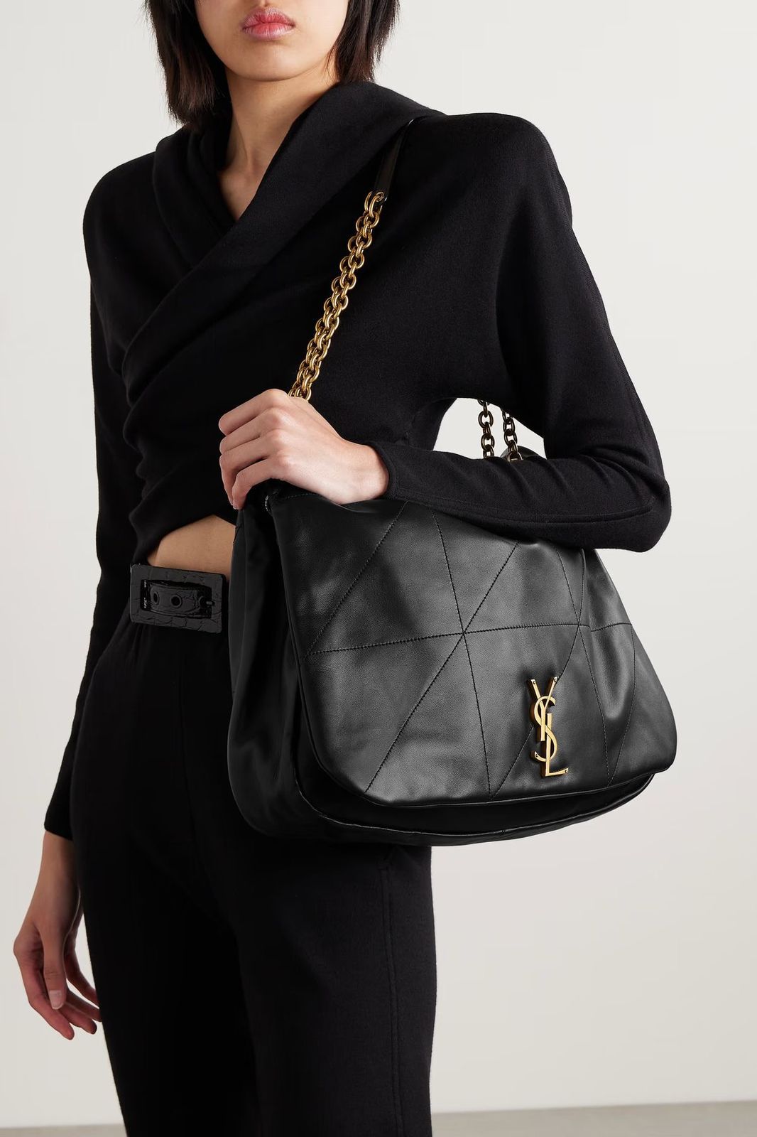 Buy First Copy Ysl Jamie 4.3 Shoulder Bag In Microfiber Leather