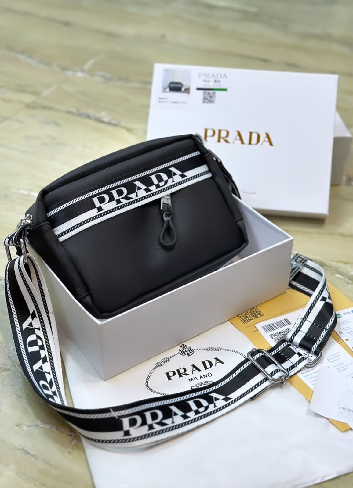 Buy First Copy Prada Unisex Crossbody Bag