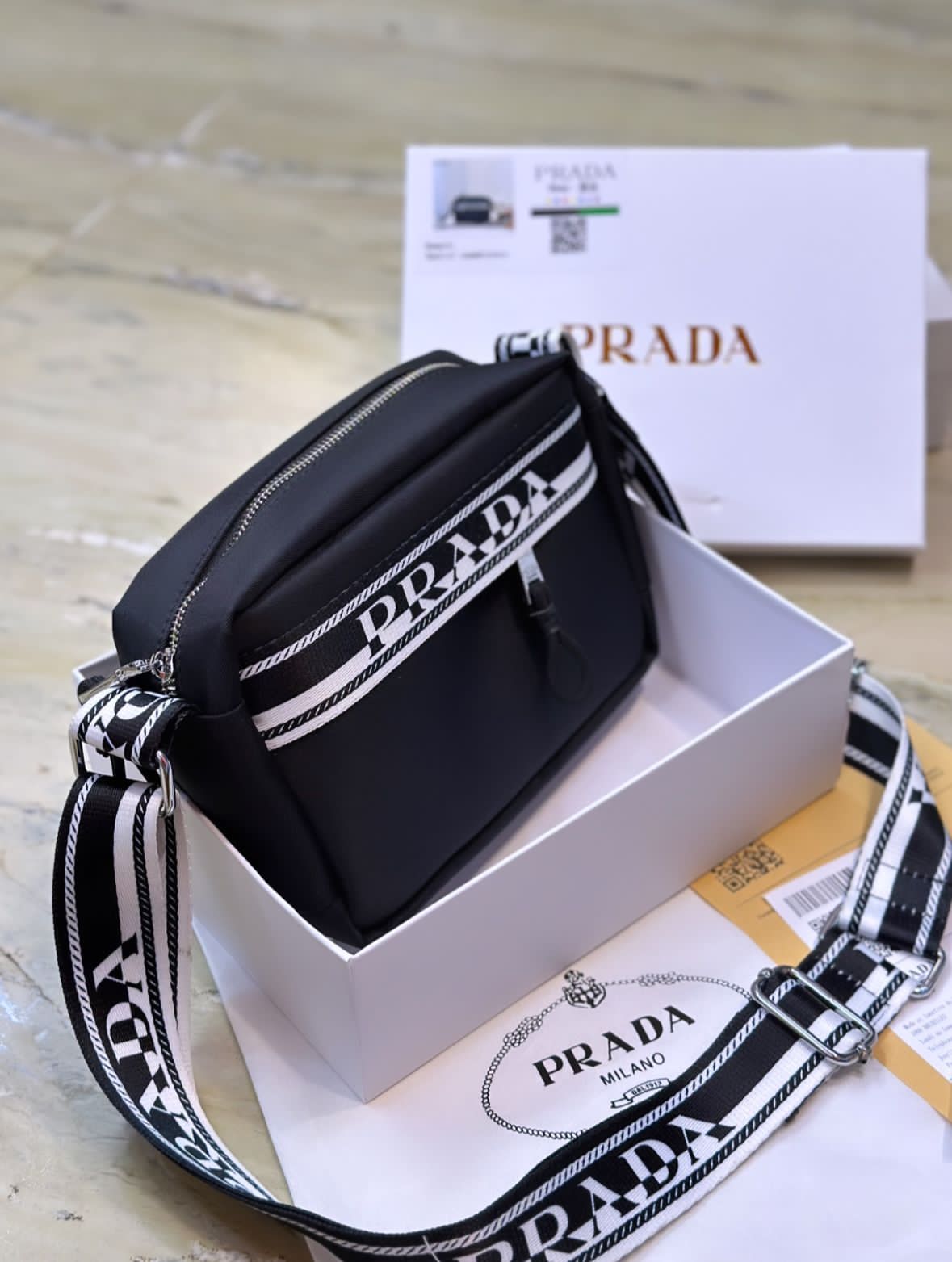 Buy First Copy Prada Unisex Crossbody Bag