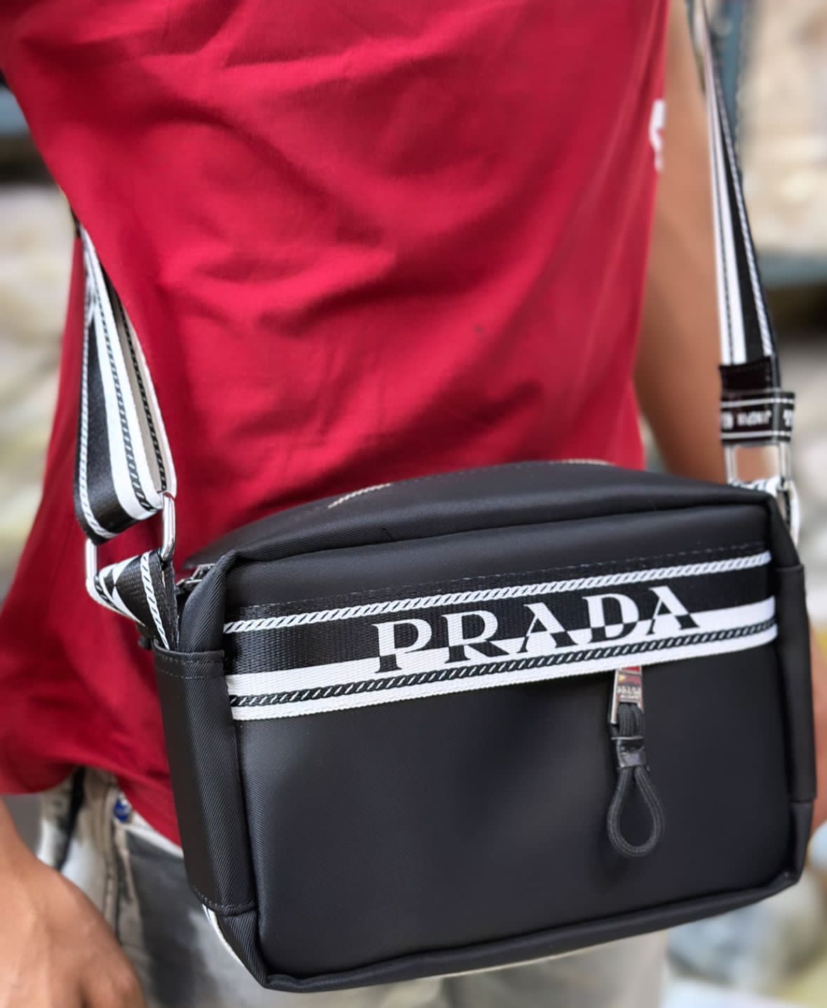 Buy First Copy Prada Unisex Crossbody Bag
