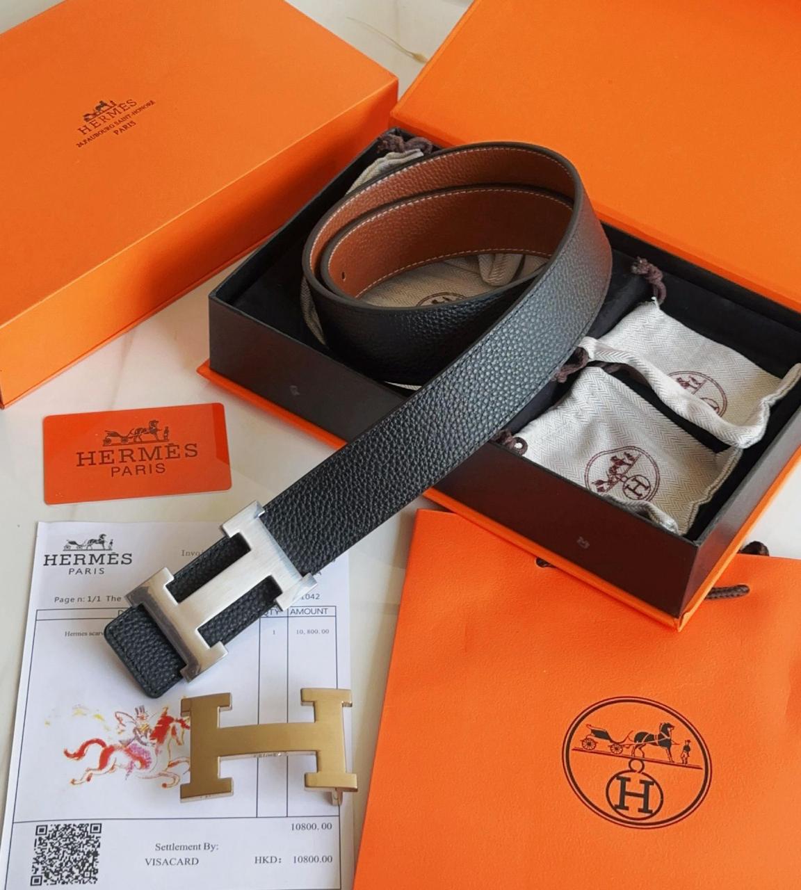 Buy First Copy Hermes Belts With Double Buckles For Men