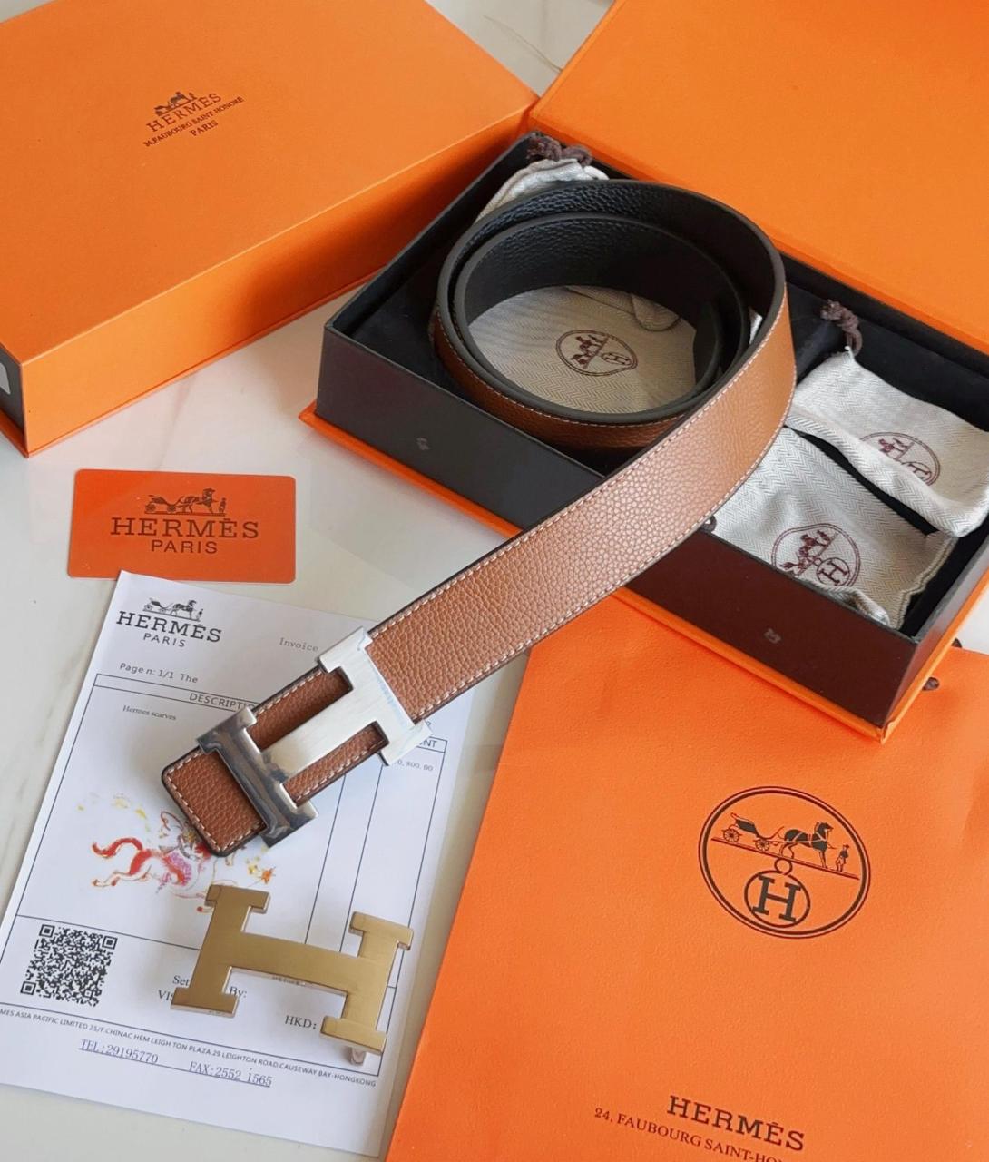 Buy First Copy Hermes Belts With Double Buckles For Men