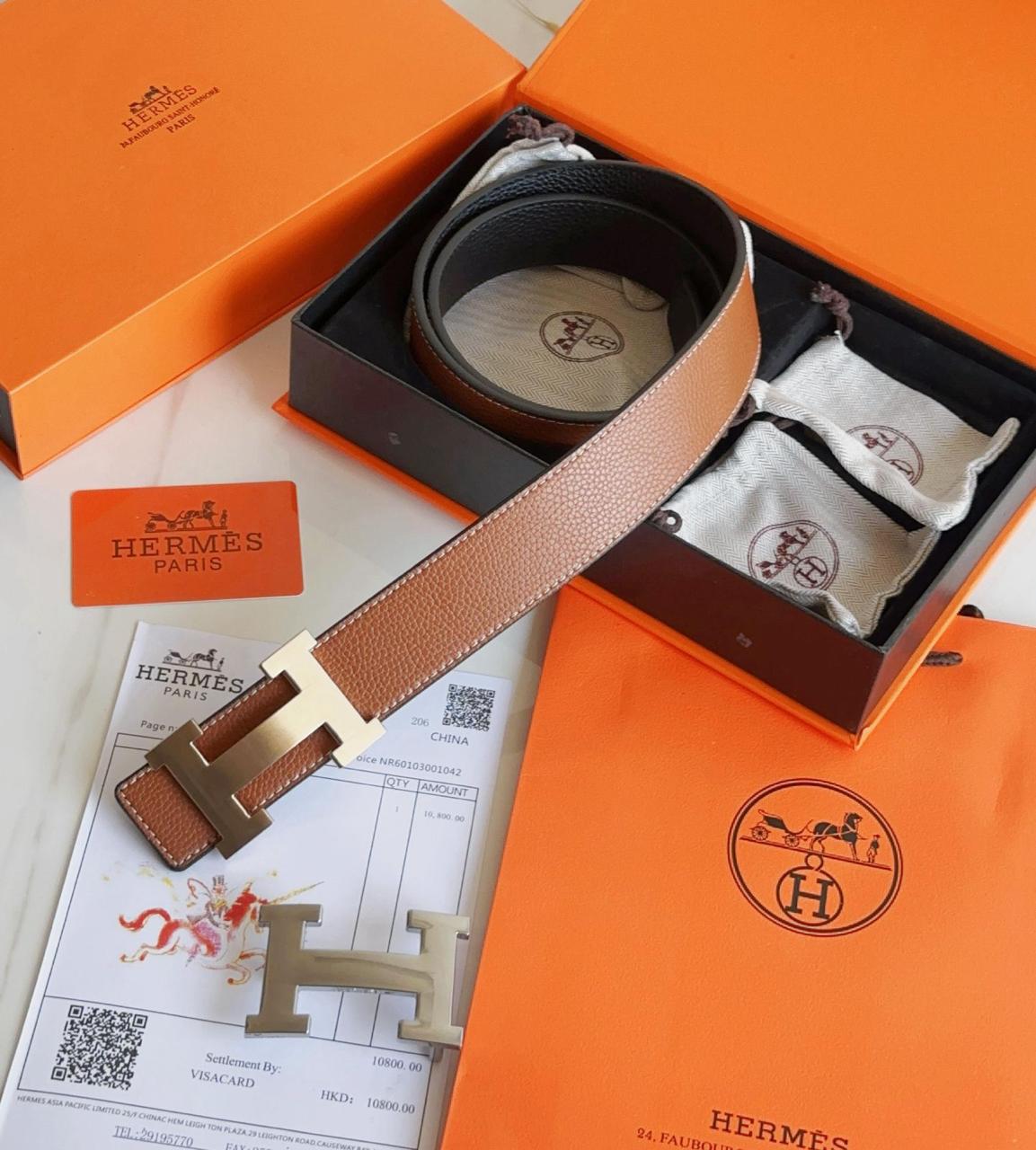 Buy First Copy Hermes Belts With Double Buckles For Men