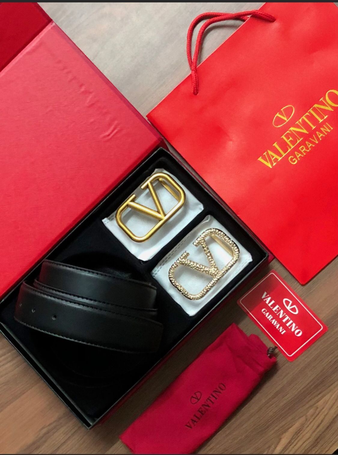 Buy First Copy Valentino belts With Double Buckles For Men