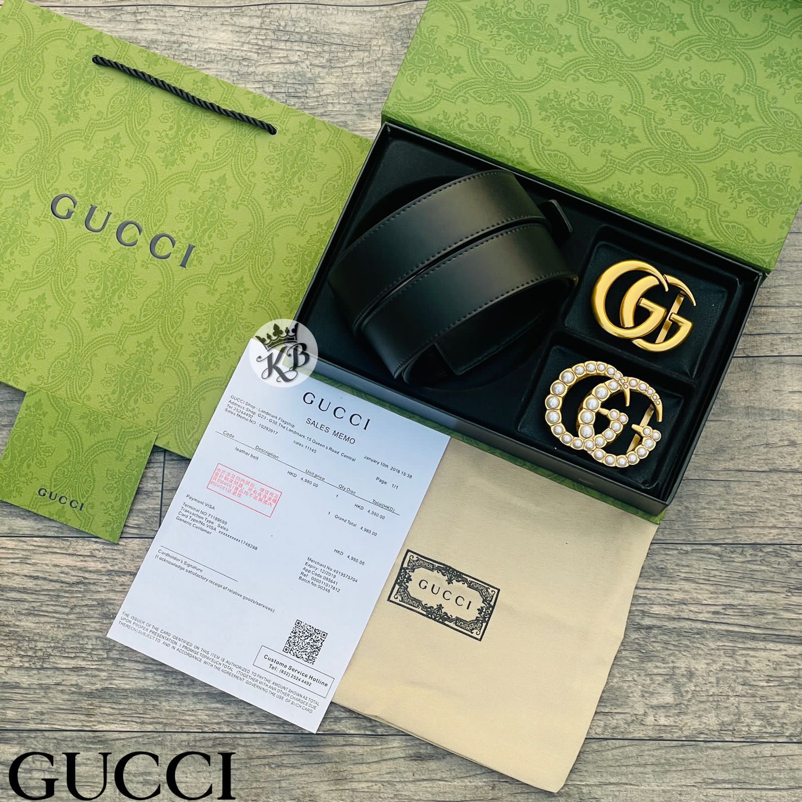 Buy First Copy Gucci Marmont Double Gg Buckle Belt Unisex