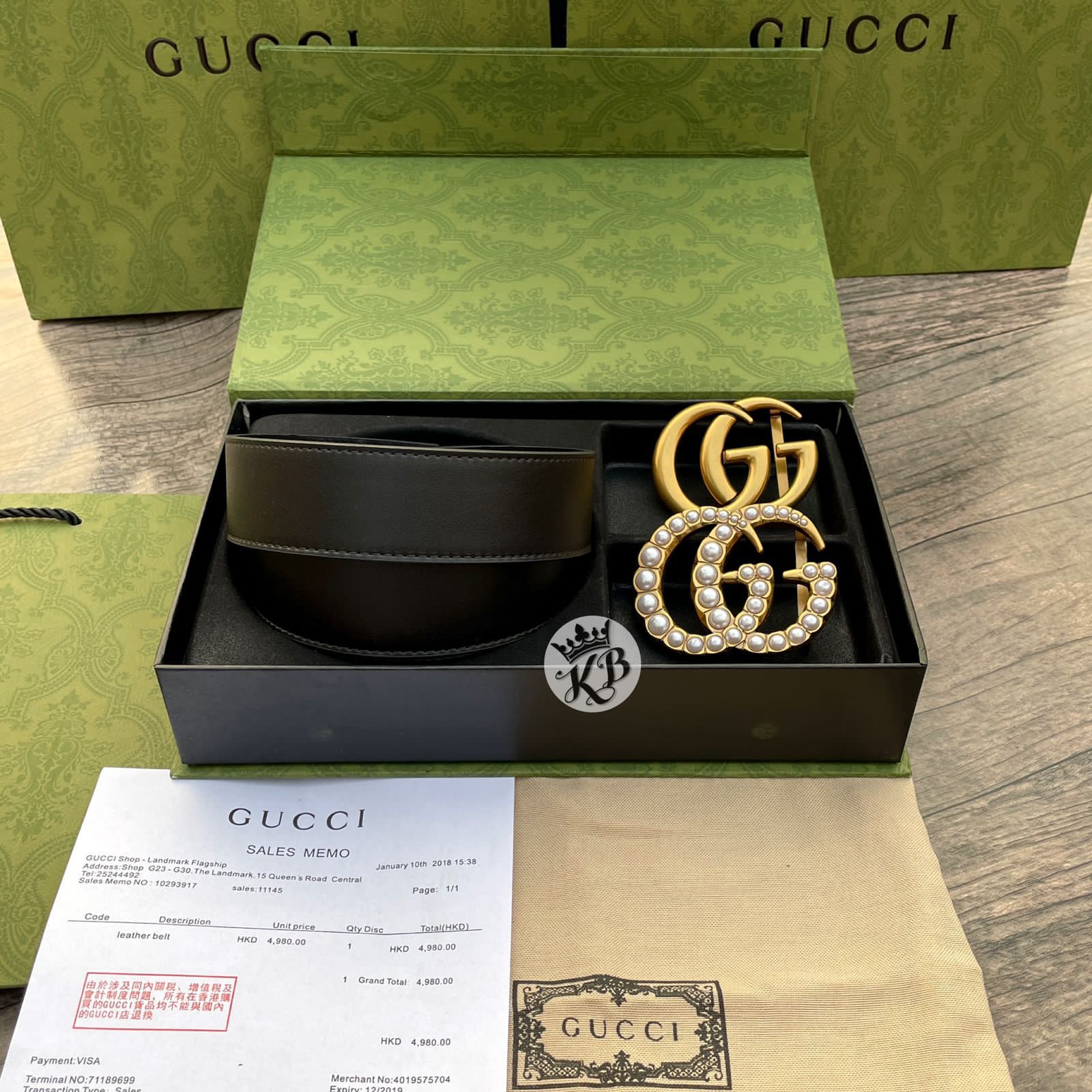 Buy First Copy Gucci Marmont Double Gg Buckle Belt Unisex