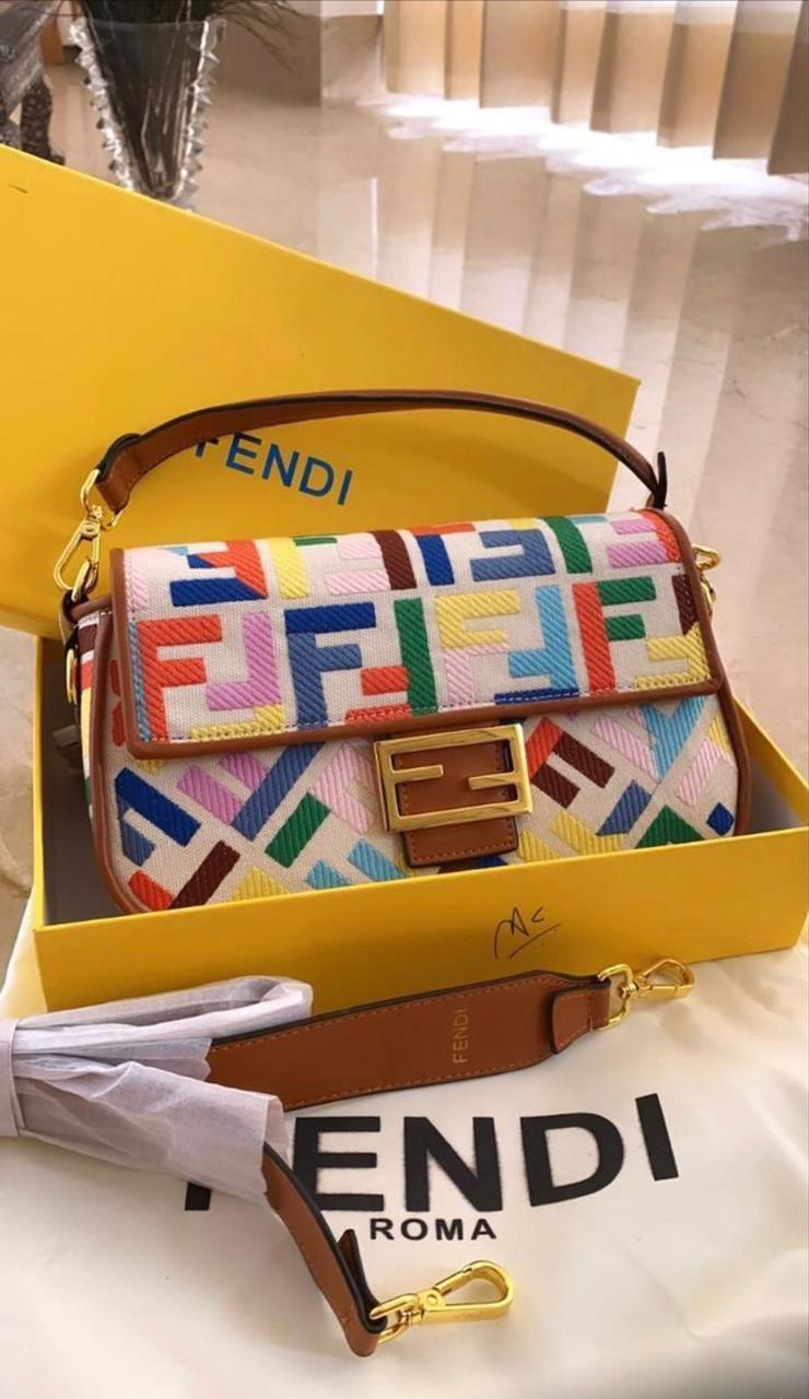 Buy First Copy Fendi Baguette Handbag With Sling