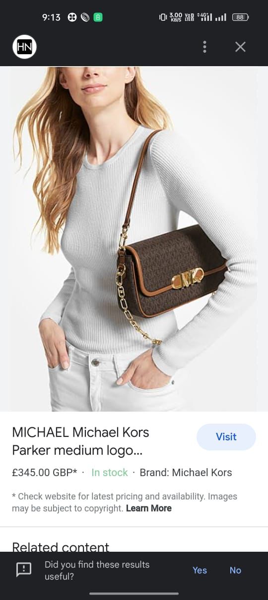 Buy First Copy Michael Kors Parker Shoulder Bag