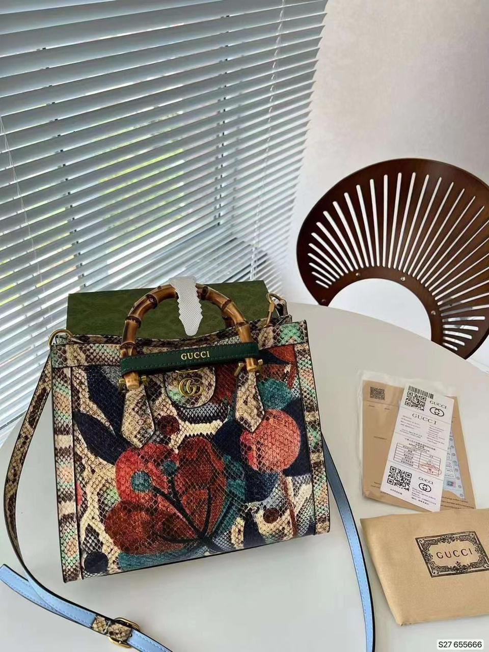 Buy First Copy Gucci Flower Print Tote Bag