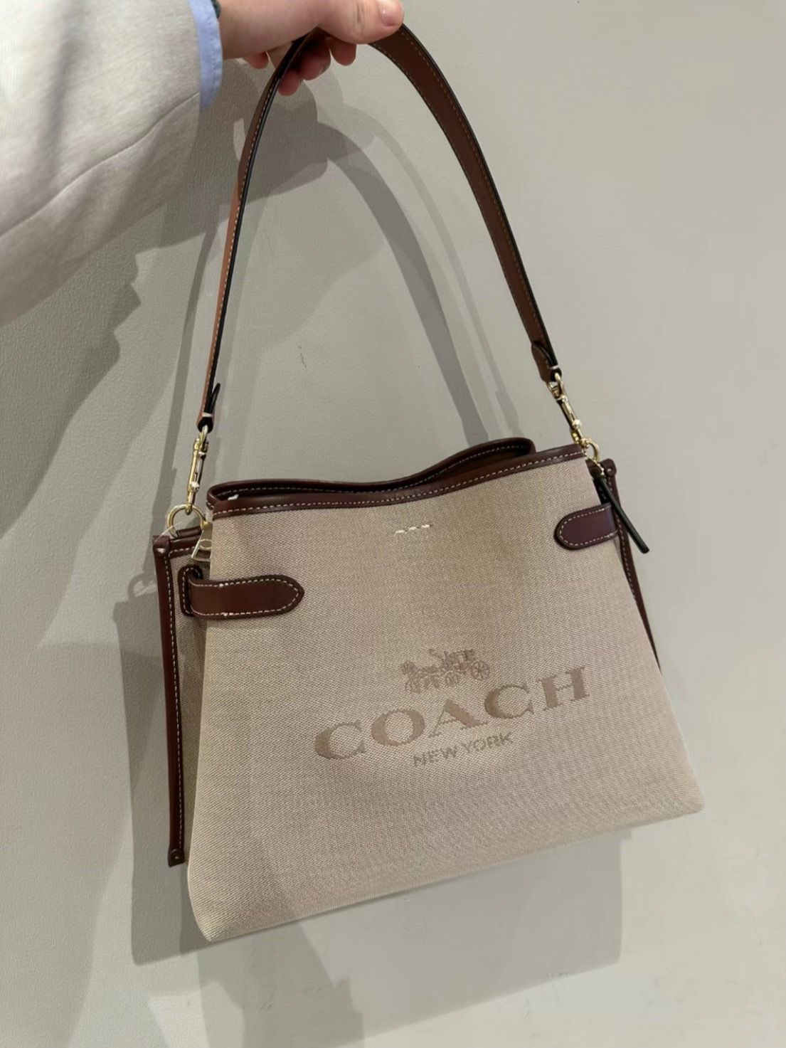 Buy First Copy Coach Hanna Tote Bag With Shoulder Strap