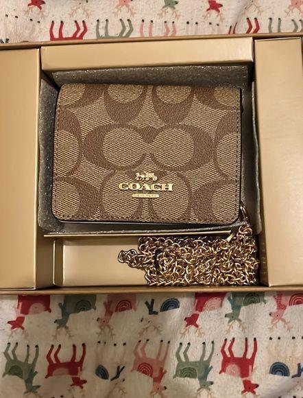 Buy First Copy Coach Signature Mini Wallet With Sling