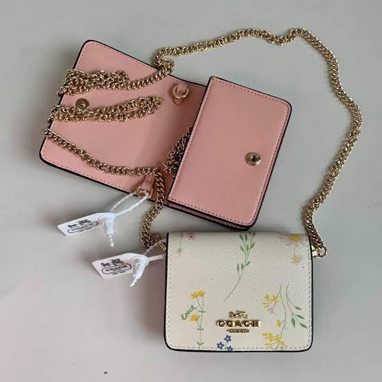 Buy First Copy Coach Signature Mini Wallet With Sling