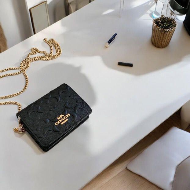 Buy First Copy Coach Signature Mini Wallet With Sling