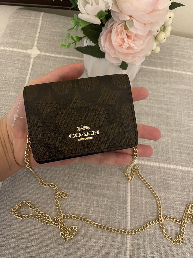 Buy First Copy Coach Signature Mini Wallet With Sling