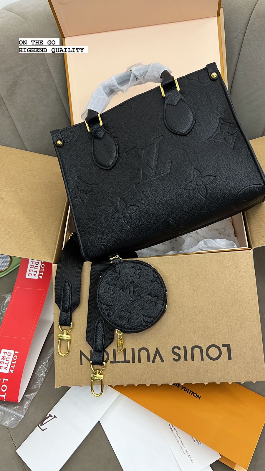 Buy First Copy Louis Vuitton On The Go Tote Bag