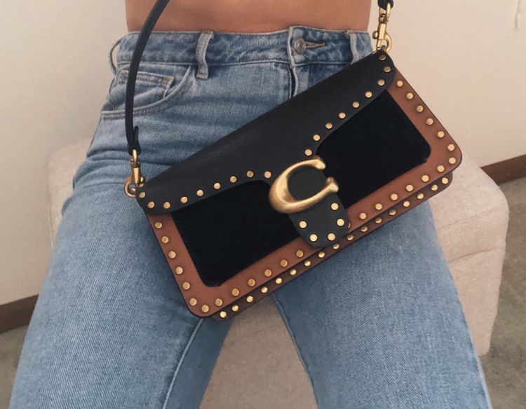 Buy First Copy Coach Tabby Studded Shoulder Bag
