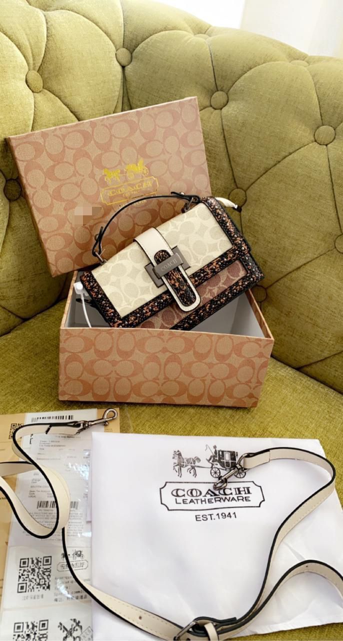 Buy First Copy Coach Jacquard Sling Bag
