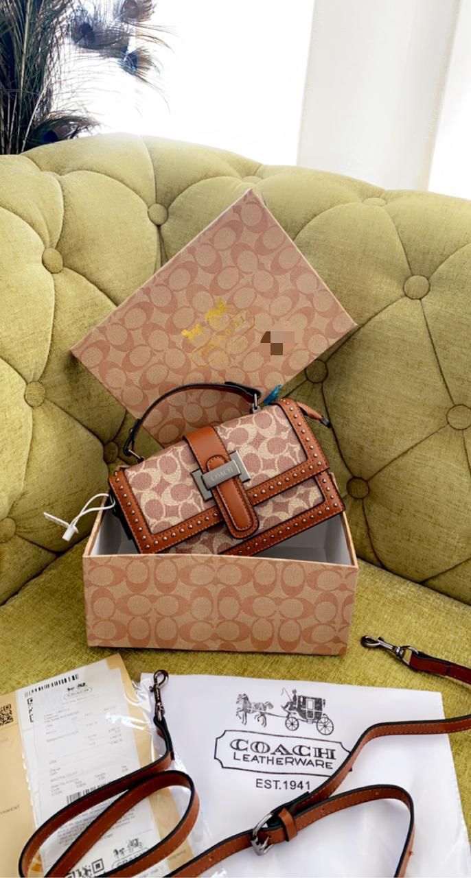 Buy First Copy Coach Jacquard Sling Bag
