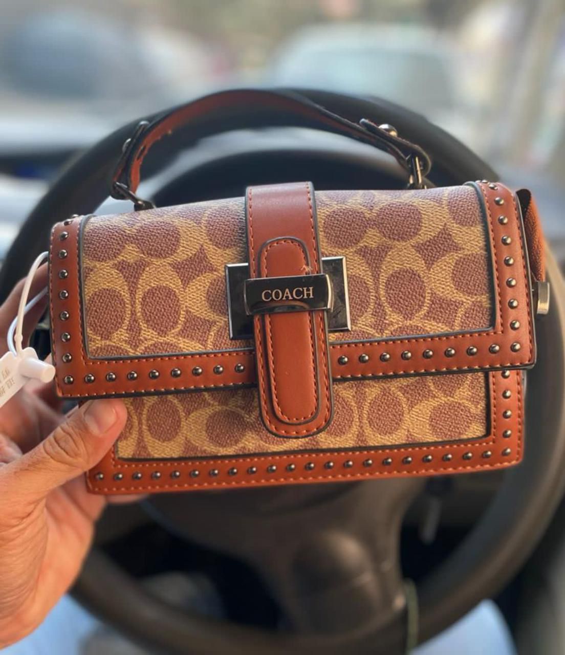Buy First Copy Coach Jacquard Sling Bag