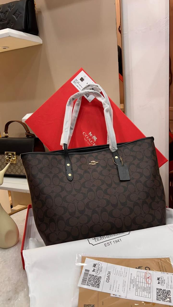 Buy First Copy Coach Tote Bag Zip Top For Women