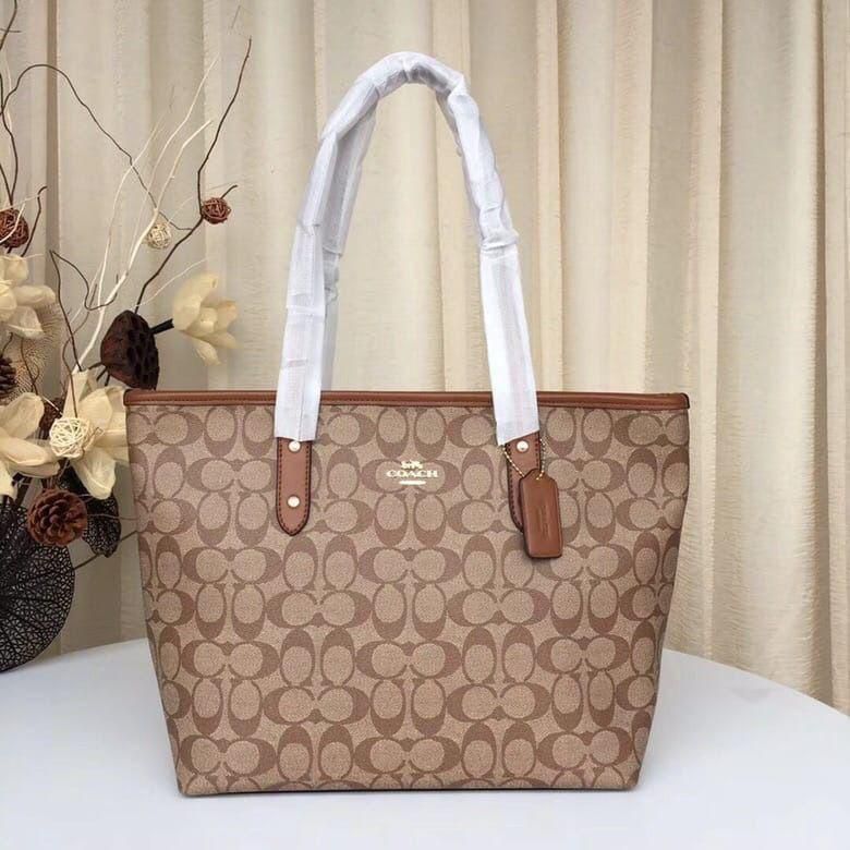 Buy First Copy Coach Tote Bag Zip Top For Women