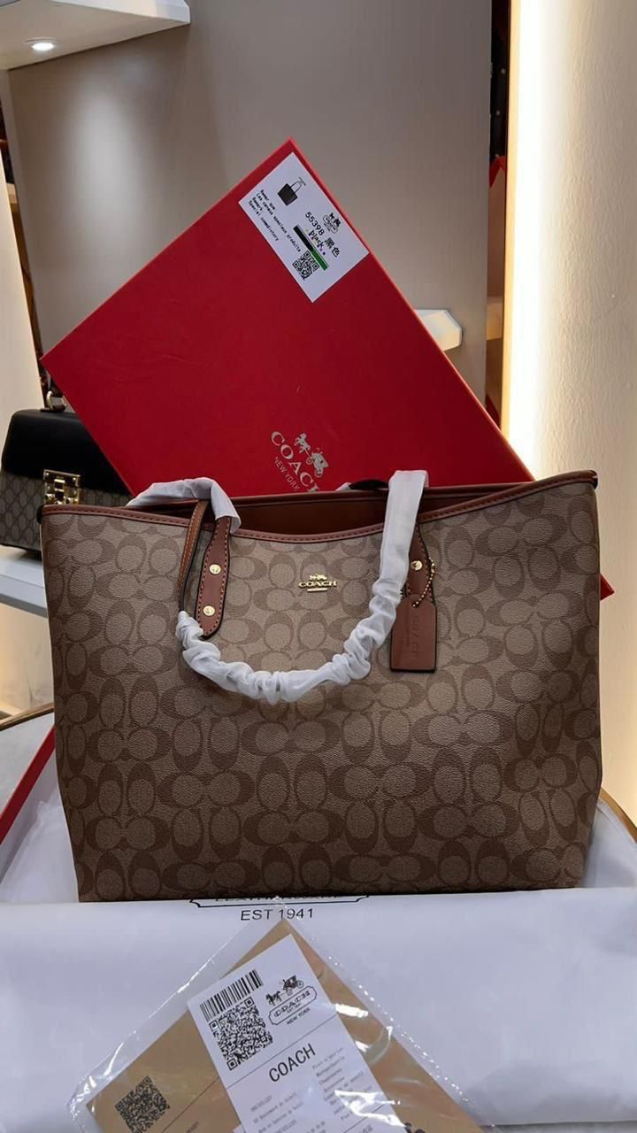 Buy First Copy Coach Tote Bag Zip Top For Women