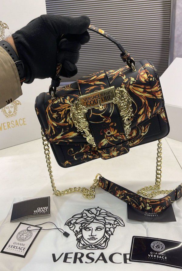 Buy First Copy Versace Jeans Couture Buckle Bag - Master Quality 7A Mirror at Lowest Price Online India