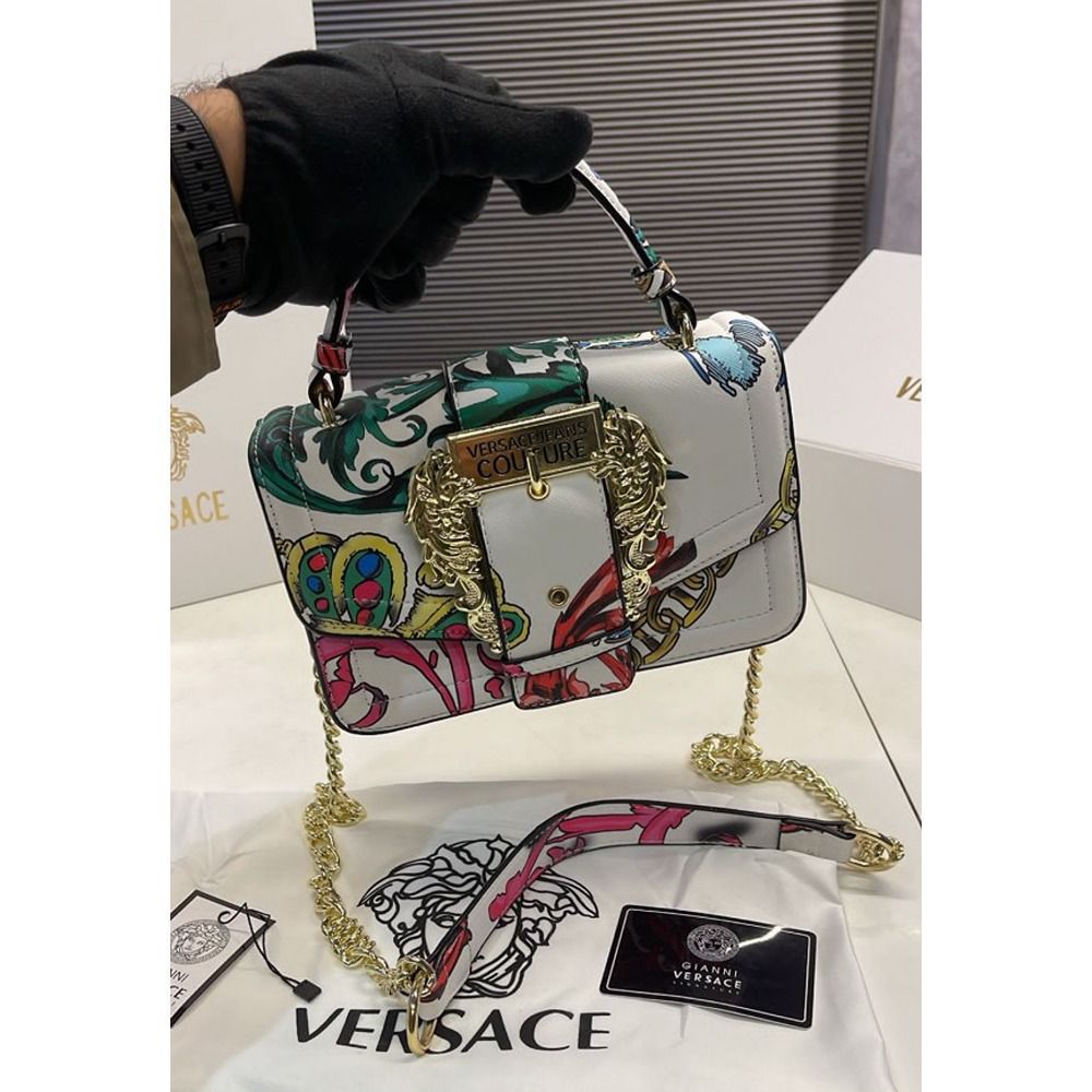 Buy First Copy Versace Jeans Couture Buckle Bag - Master Quality 7A Mirror at Lowest Price Online India