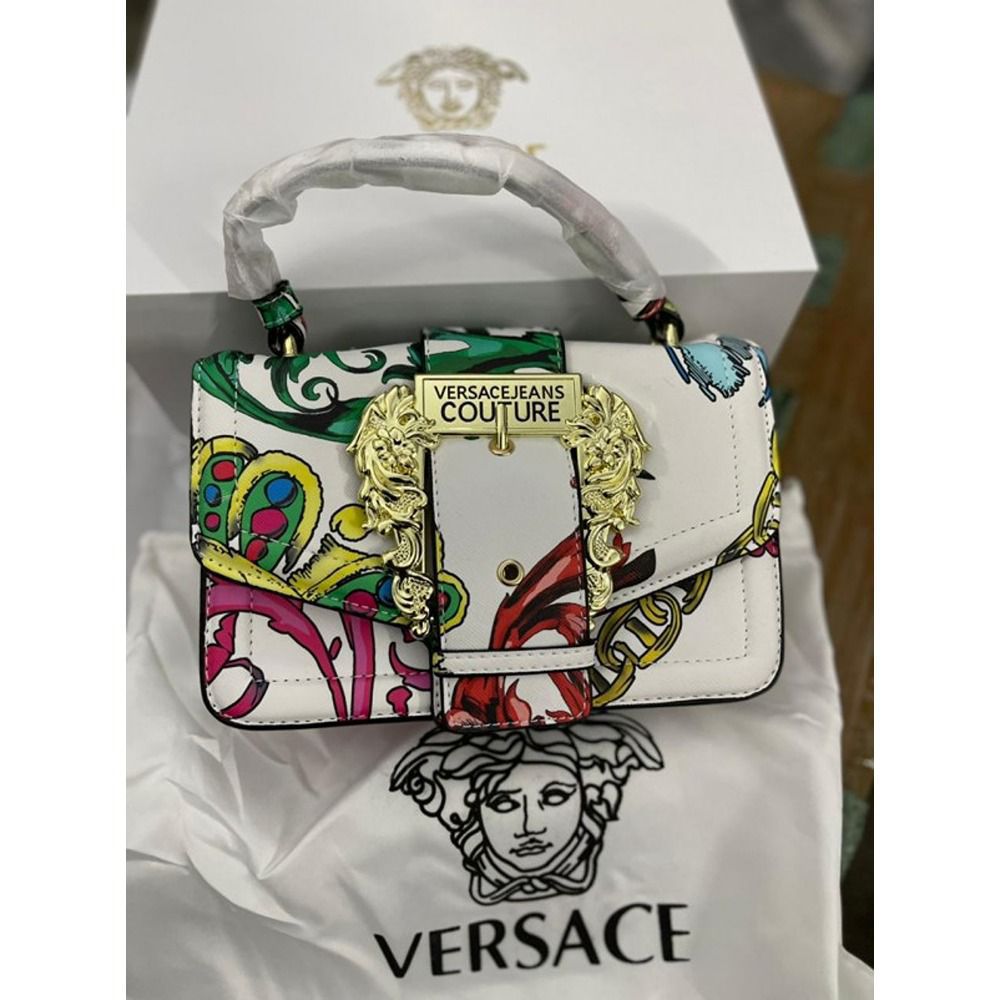 Buy First Copy Versace Jeans Couture Buckle Bag - Master Quality 7A Mirror at Lowest Price Online India