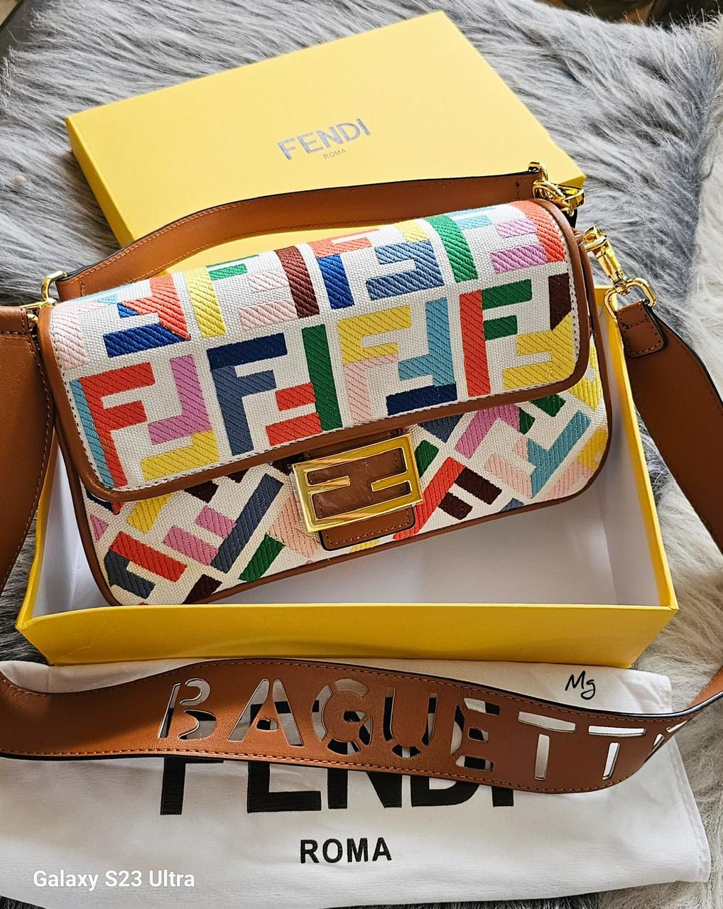 Buy First Copy Fendi Roma Baguette Bag - Master Quality 7A Mirror at Lowest Price Online India