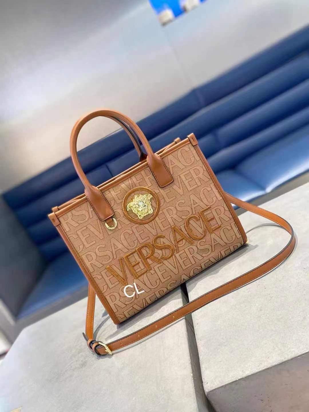 Buy First Copy Versace Allover La Medusa Small Tote Bag - Master Quality 7A Mirror at Lowest Price Online India