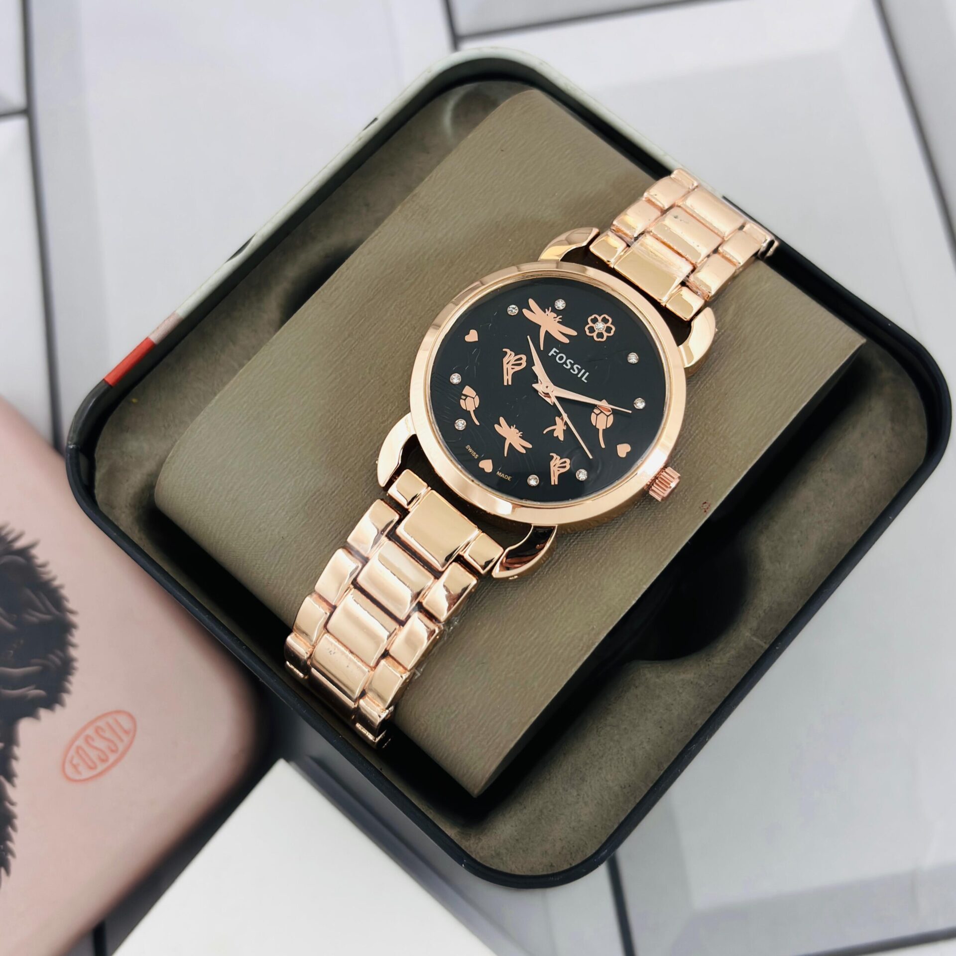 Buy First Copy Fossil Ladies Quartz Watches - Master Quality 7A Mirror at Lowest Price Online India