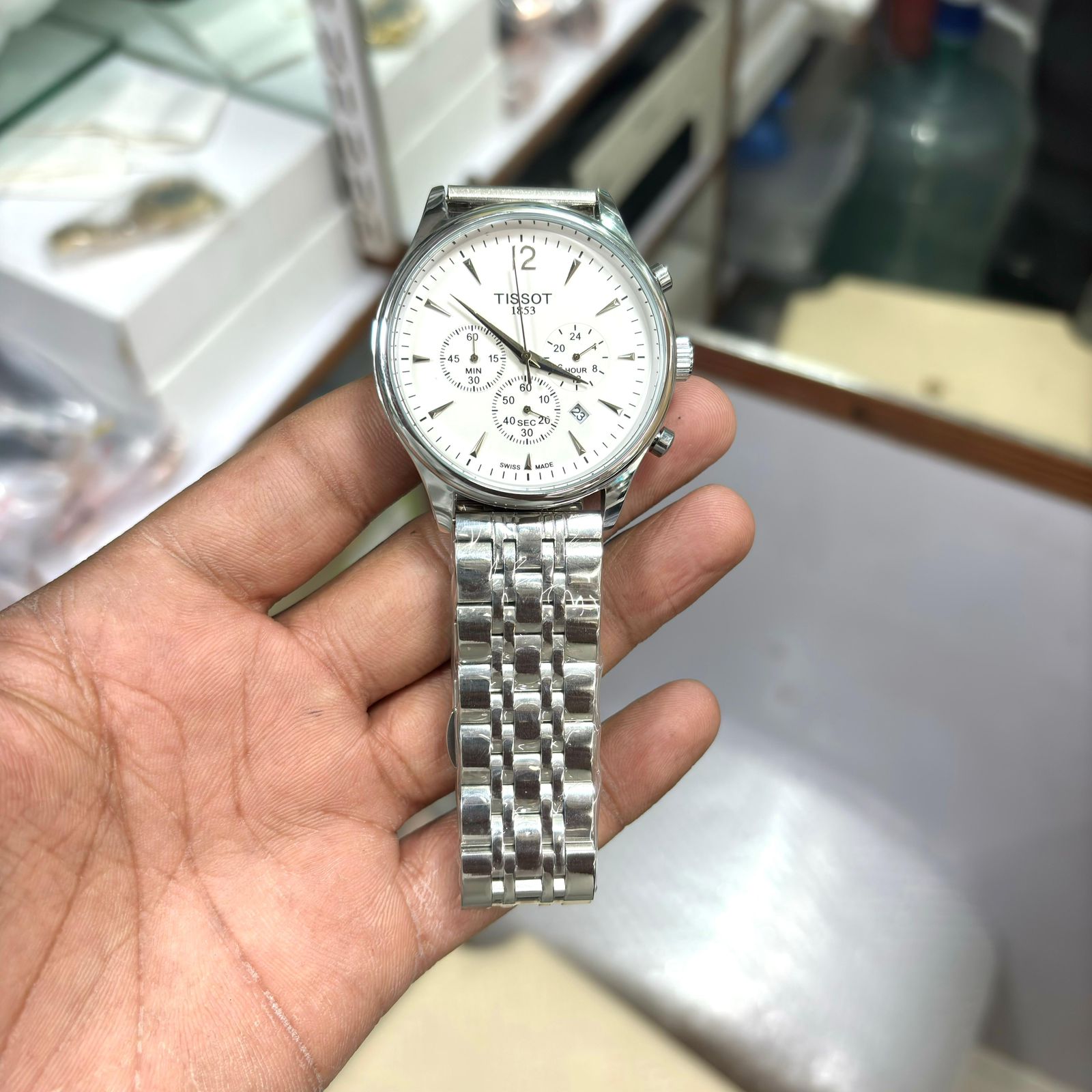 Buy First Copy Tissot 1853 Chronograph Men Watch 43mm - Master Quality 7A Mirror at Lowest Price Online India