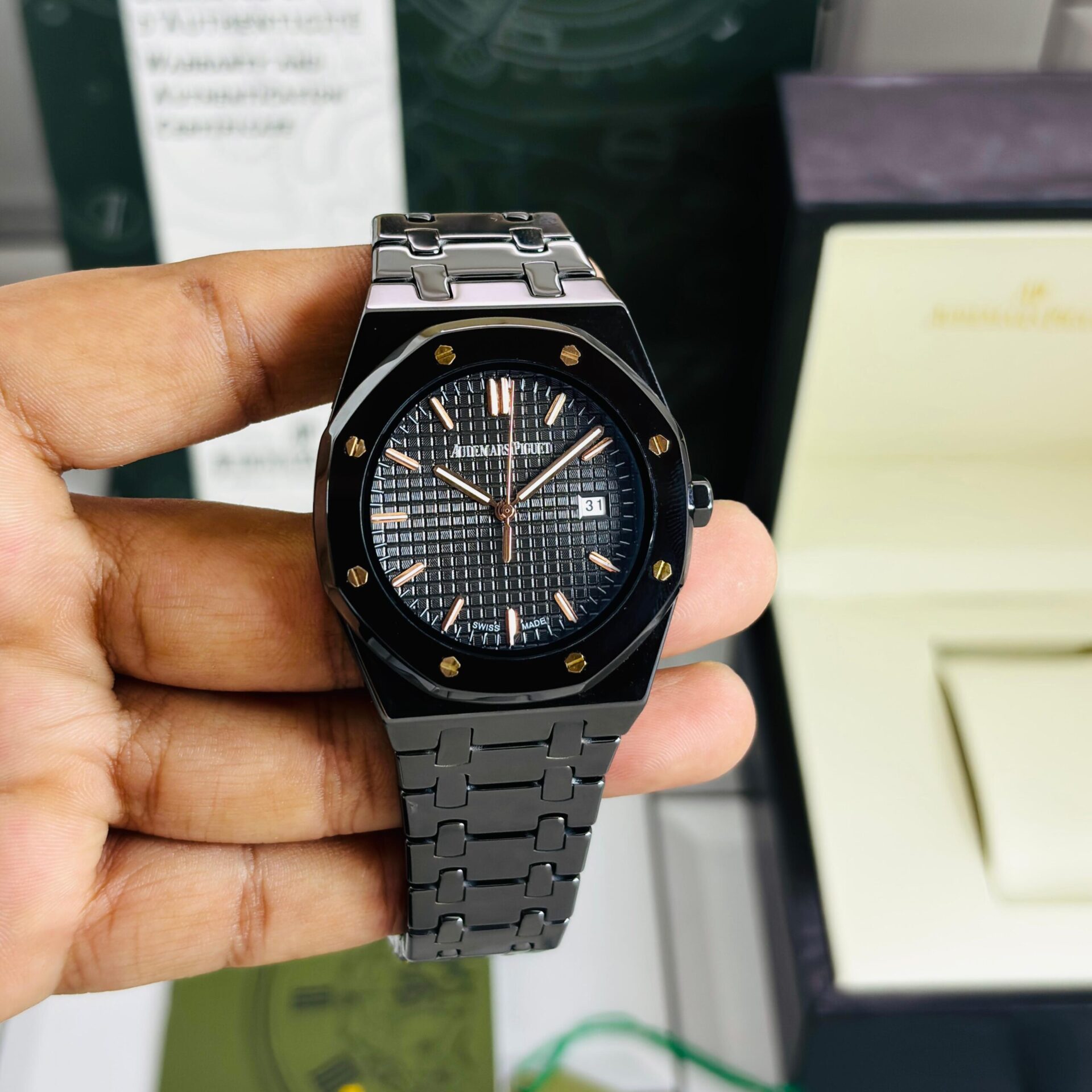 Buy First Copy Audemars Piguet Royal Oak Ceramic Men’s Watch - Master Quality 7A Mirror at Lowest Price Online India