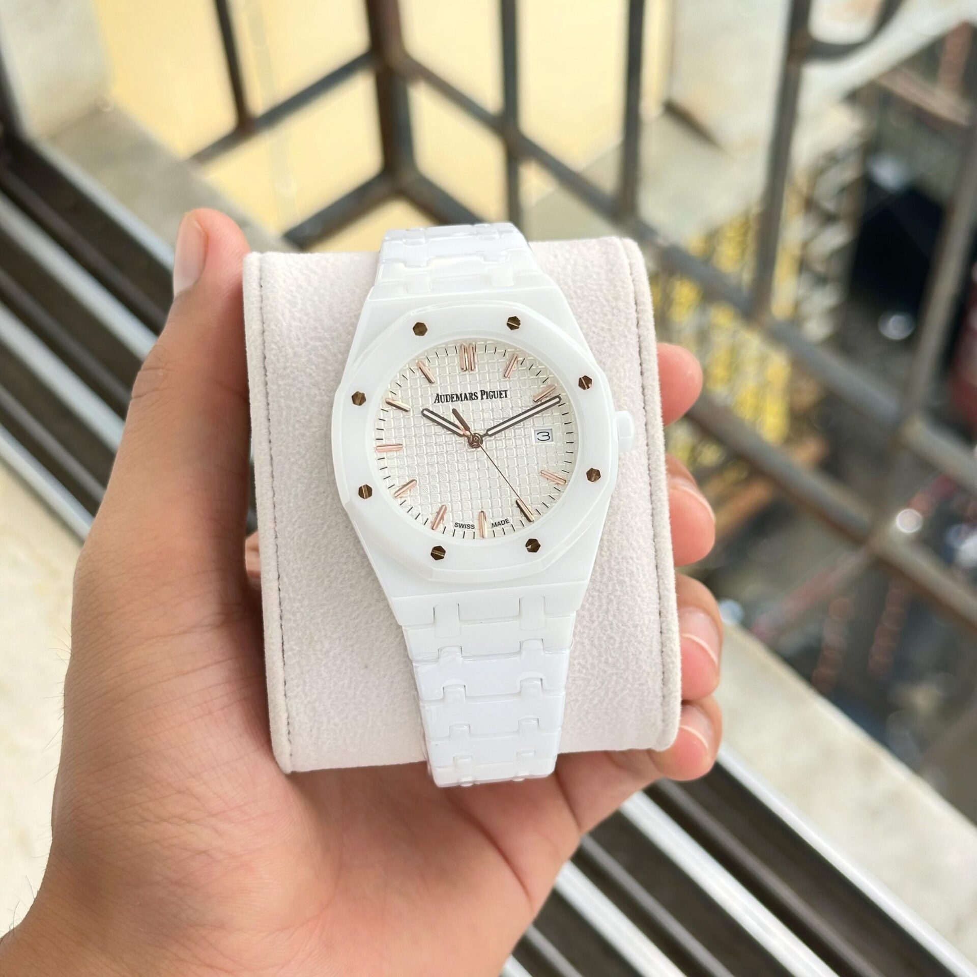 Buy First Copy Audemars Piguet Royal Oak Ceramic Men’s Watch - Master Quality 7A Mirror at Lowest Price Online India