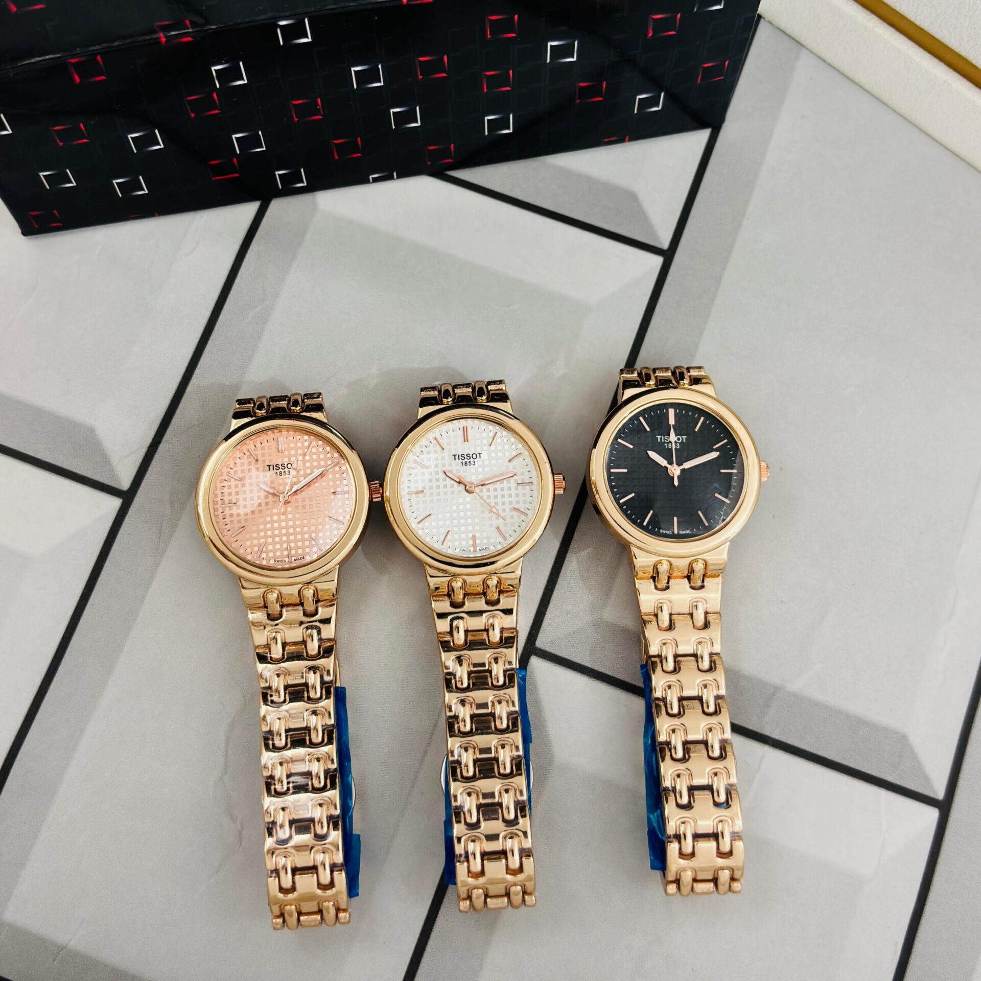 Buy First Copy Tissot Carlie Women Watch With Floating T-bar Lugs Crystal Bezel 35mm - Master Quality 7A Mirror at Lowest Price Online India