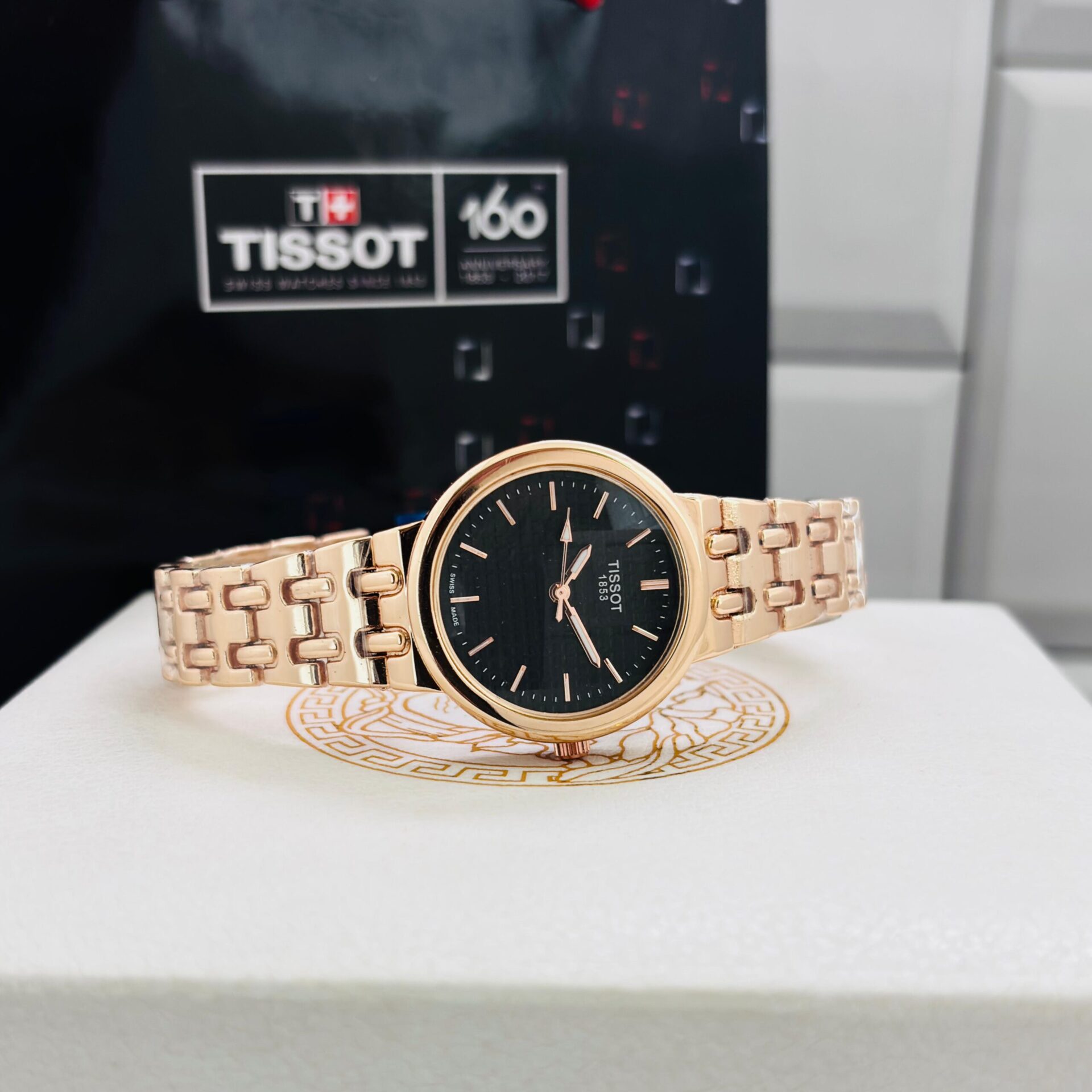 Buy First Copy Tissot Carlie Women Watch With Floating T-bar Lugs Crystal Bezel 35mm - Master Quality 7A Mirror at Lowest Price Online India