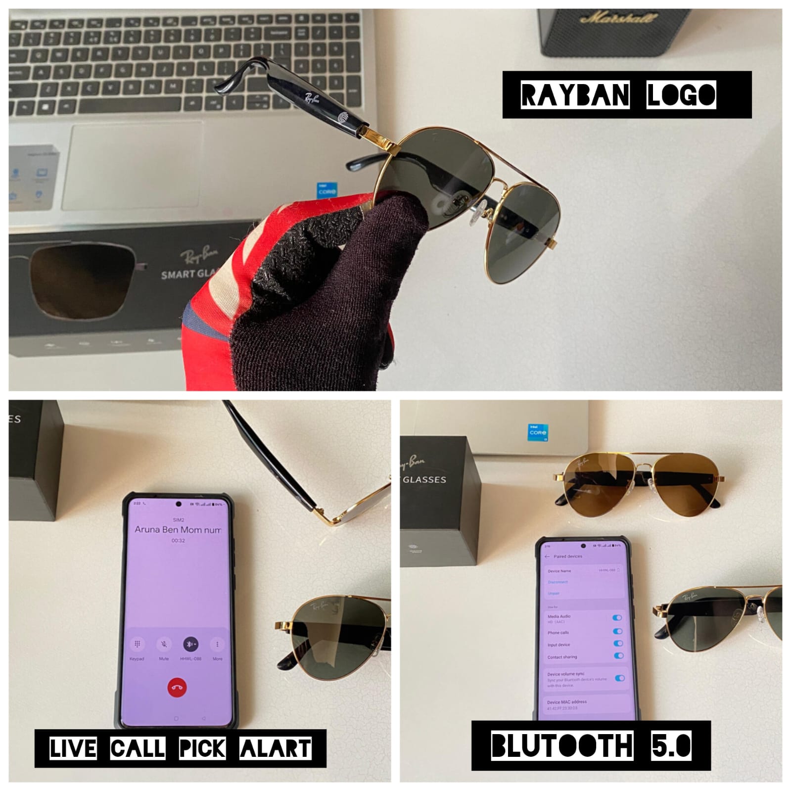 Buy First Copy Ray Ban Meta Smart Glasses - Master Quality 7A Mirror at Lowest Price Online India