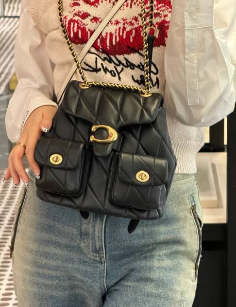 Buy First Copy Coach Tabby Chain Quilted Backpack - Master Quality 7A Mirror at Lowest Price Online India