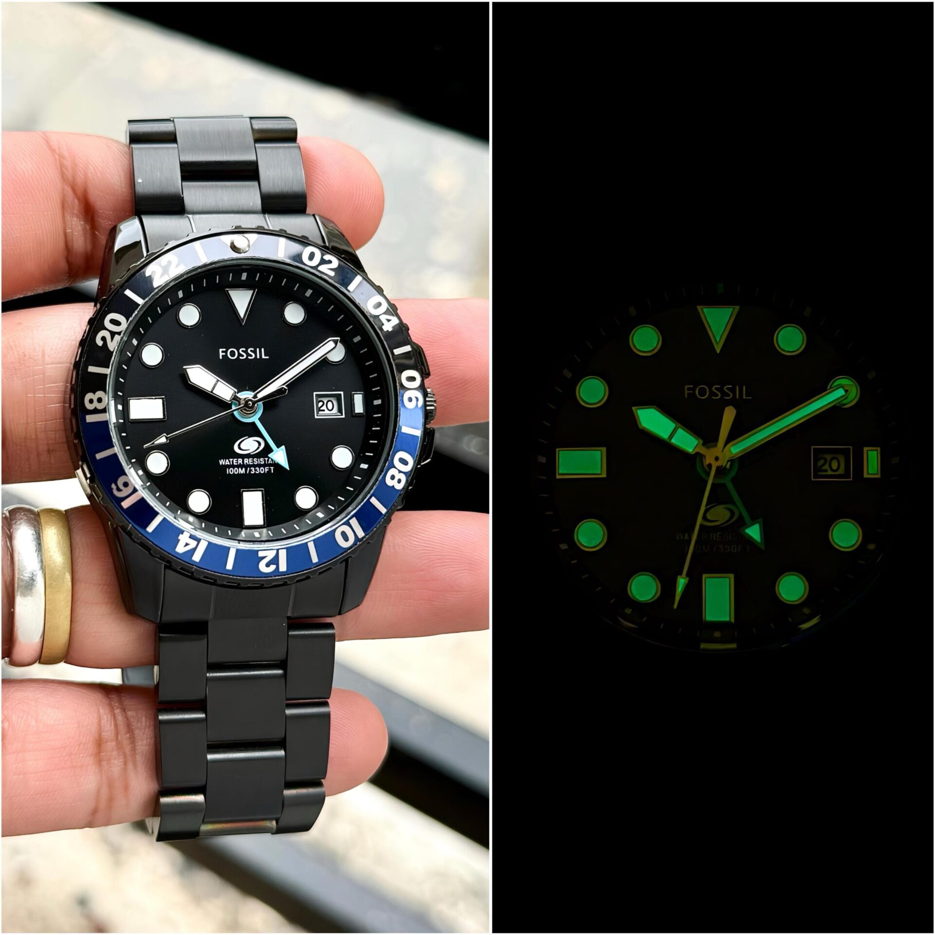 Buy First Copy Fossil Gmt Men’s Quartz Watch 44mm - Master Quality 7A Mirror at Lowest Price Online India