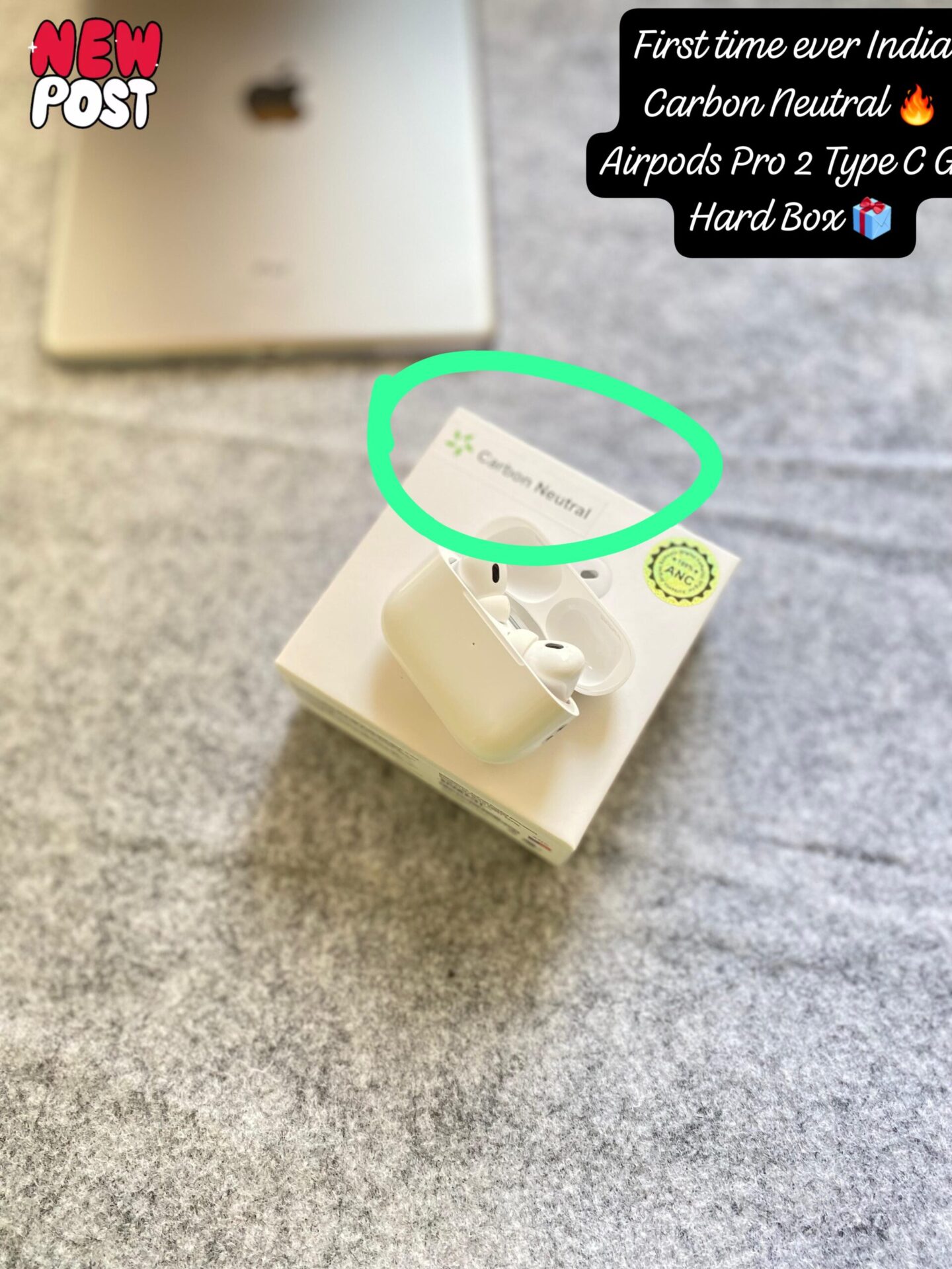 Buy First Copy Apple Airpods PRO 2nd Generation Anc Working Type C - Master Quality 7A Mirror at Lowest Price Online India