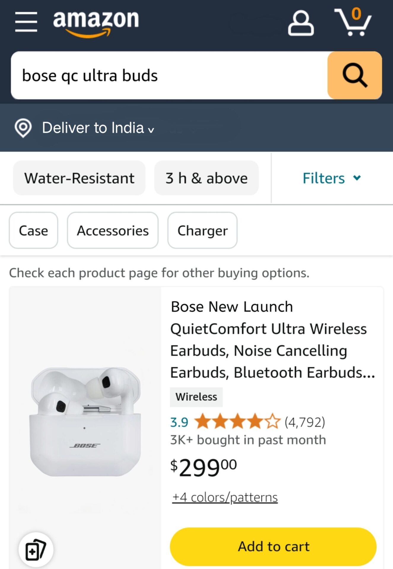 Buy First Copy Bose Quietcomfort Ultra Wireless Noise Cancelling Earbuds - Master Quality 7A Mirror at Lowest Price Online India