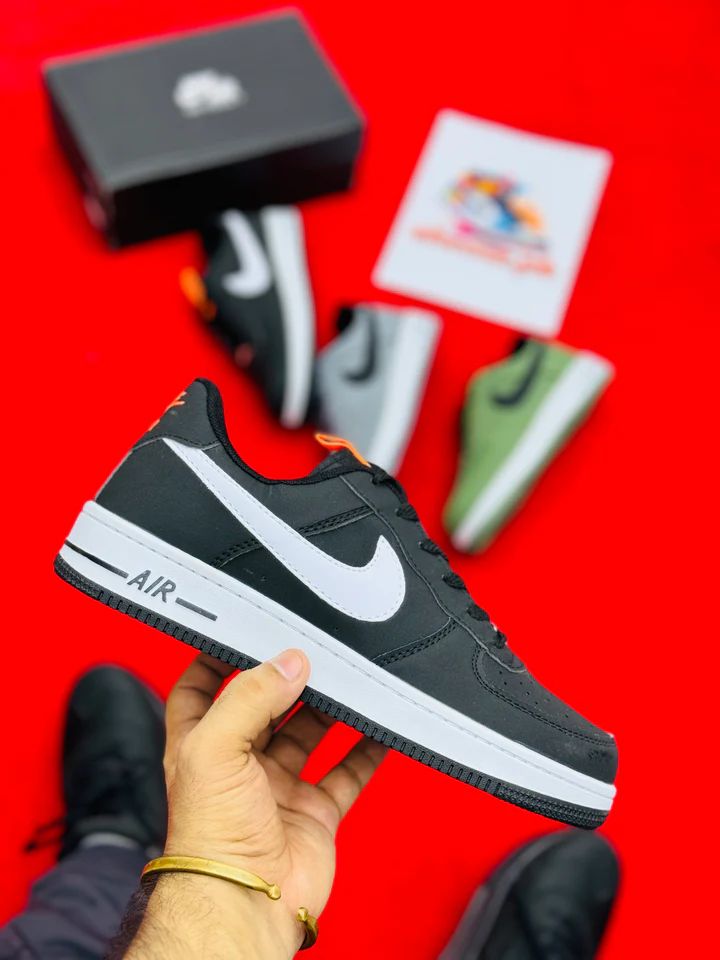Buy First Copy Nike Air Force Original Black With White Sole For Men - Master Quality 7A Mirror at Lowest Price Online India