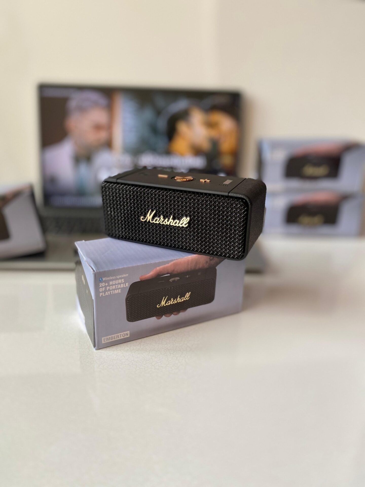 Buy First Copy Marshall Emberton Speaker Small Size Type C - Master Quality 7A Mirror at Lowest Price Online India