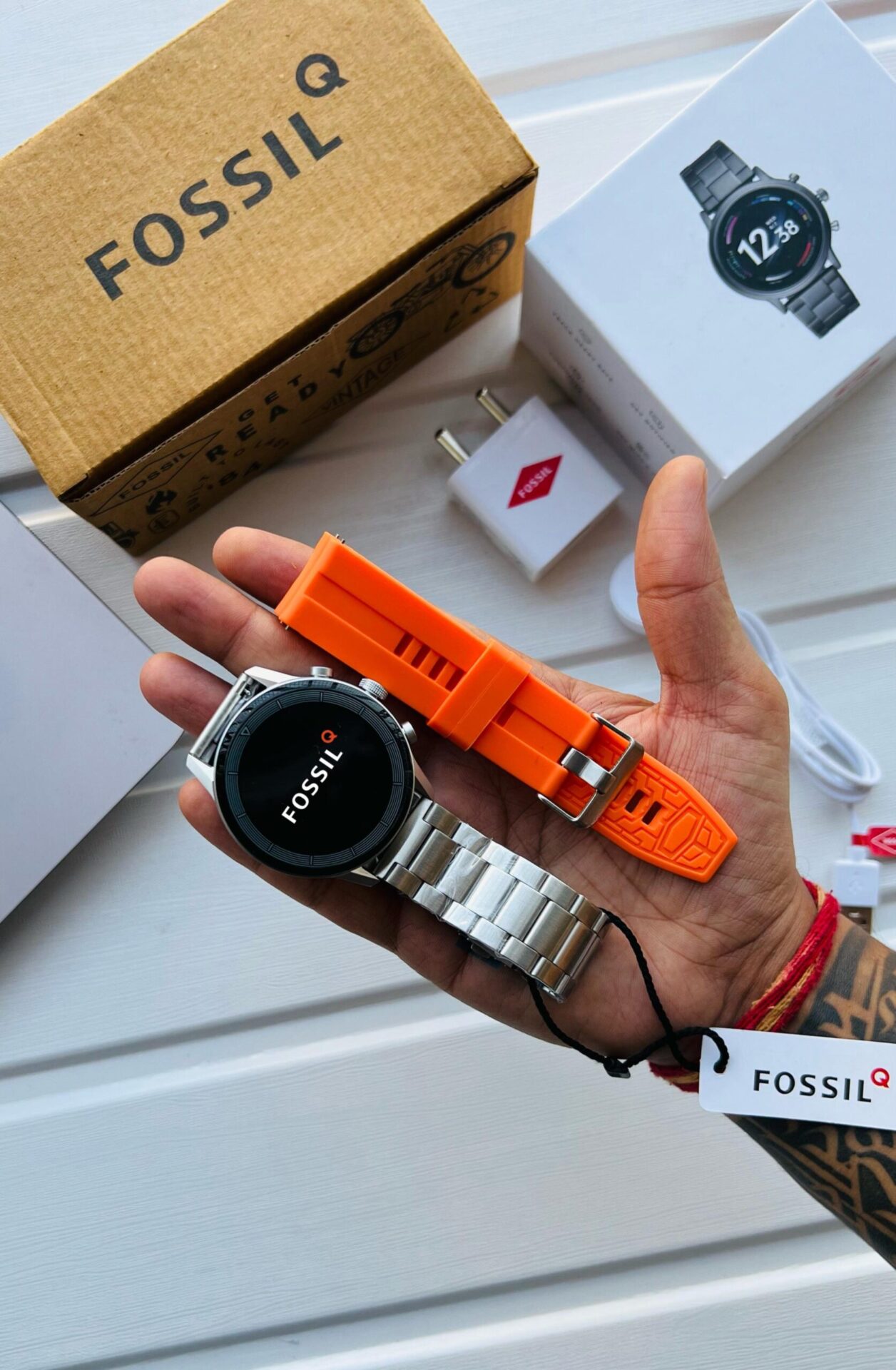Buy First Copy Fossil Q Smartwatch With Logo - Master Quality 7A Mirror at Lowest Price Online India