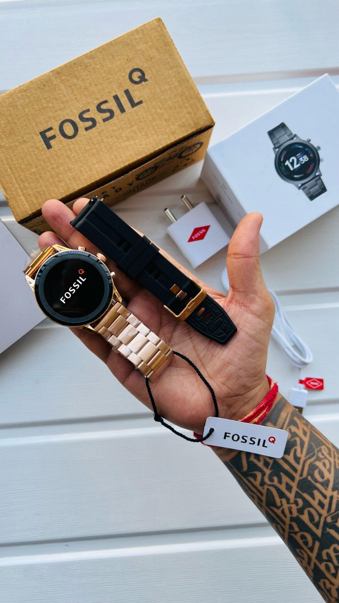 Buy First Copy Fossil Q Smartwatch With Logo - Master Quality 7A Mirror at Lowest Price Online India