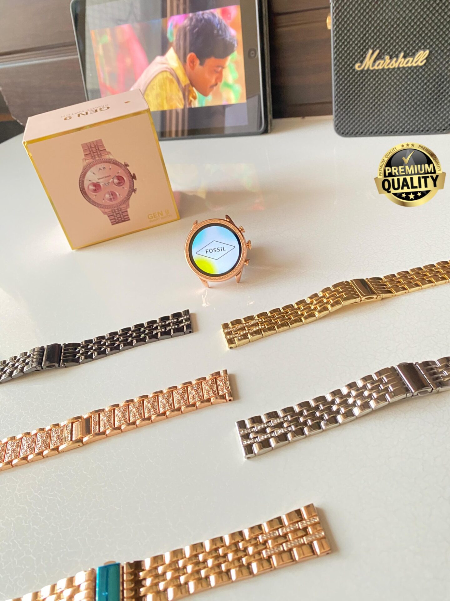Buy First Copy Fossil Gen 9 Smart Watch For Men Free 5pc Metal Strap - Master Quality 7A Mirror at Lowest Price Online India
