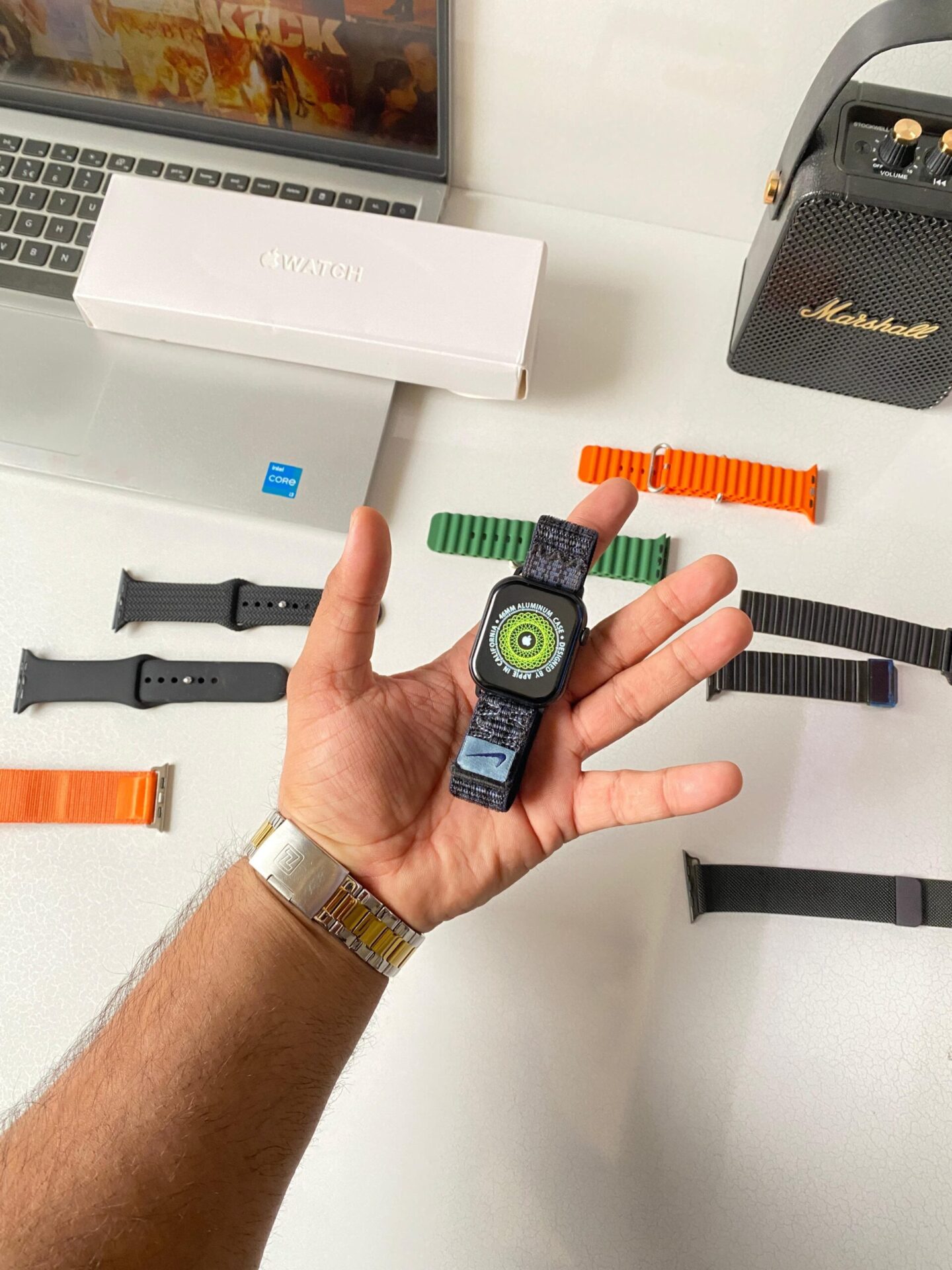Buy First Copy Apple Series 10 Smartwatch + 8pc extra Straps with Logo On/Off - Master Quality 7A Mirror at Lowest Price Online India