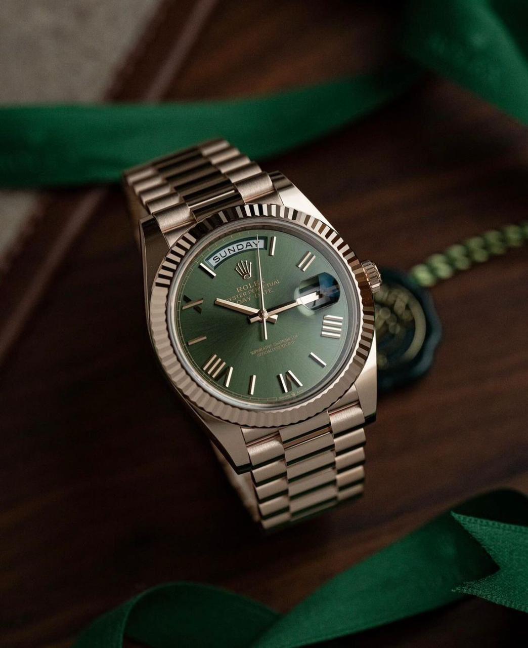 Buy First Copy Rolex Oyster Perpetual Day-date Automatic Men’s Watch 40mm Gold - Master Quality 7A Mirror at Lowest Price Online India