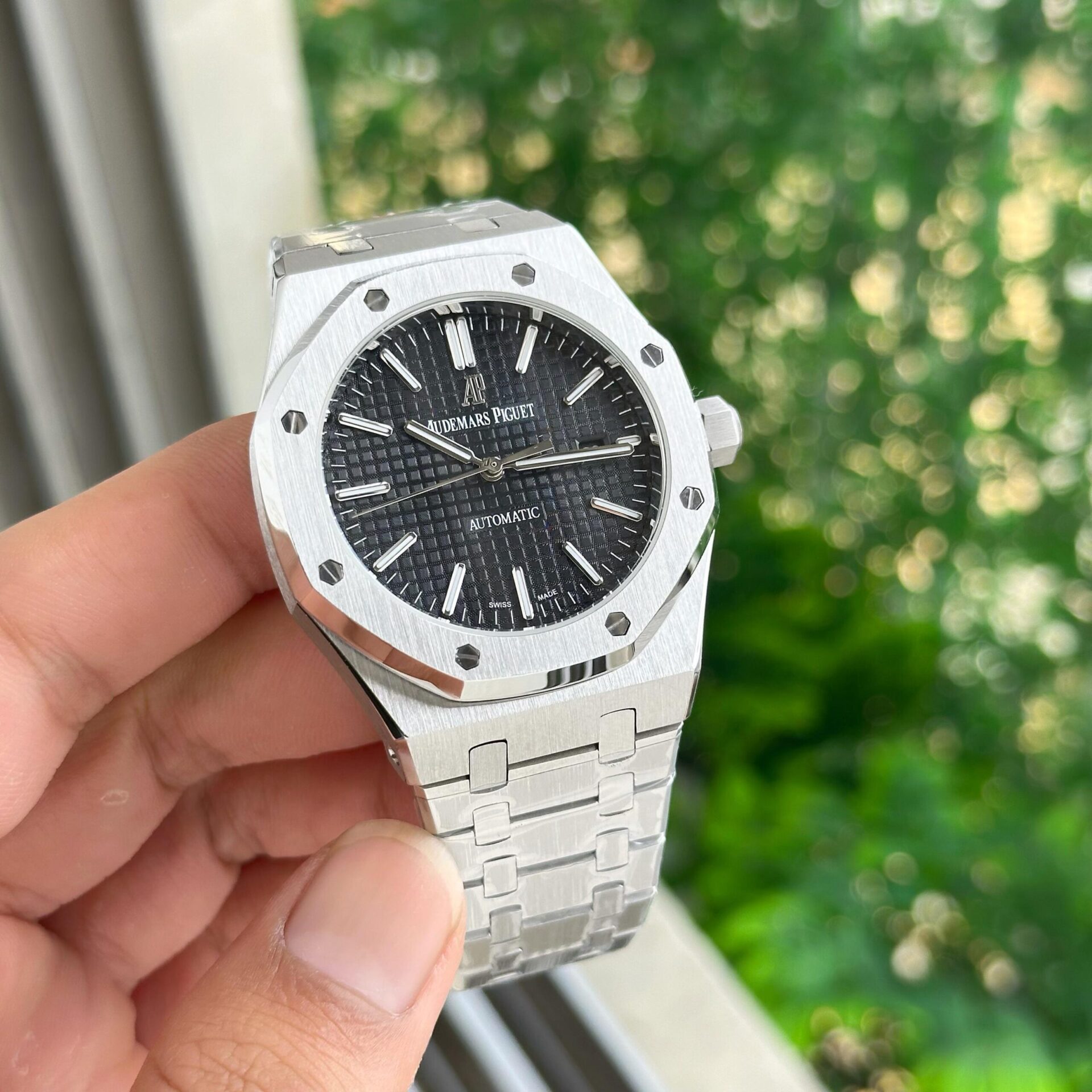 Buy First Copy Audemars Piguet Royal Oak Silver Automatic Men’s Watch - Master Quality 7A Mirror at Lowest Price Online India
